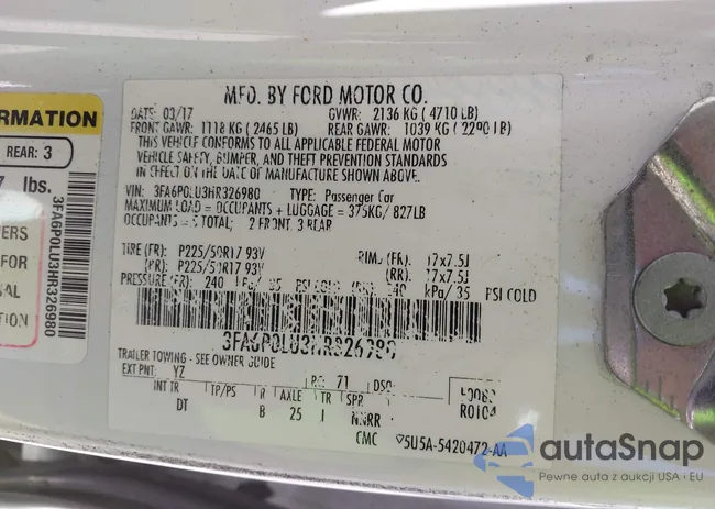 3FA6P0LU3HR326980: 42692591