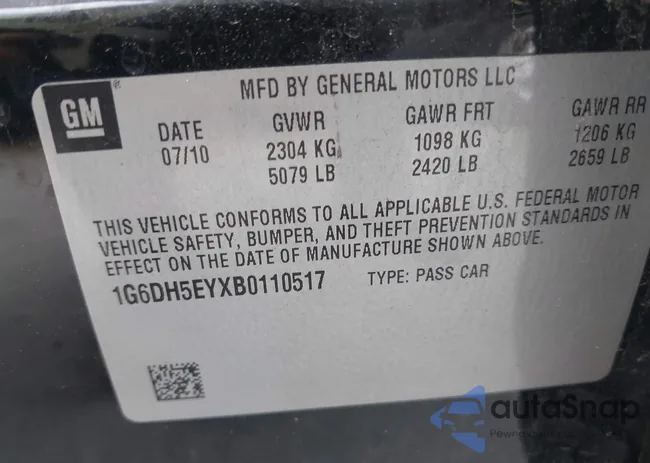 1G6DH5EYXB0110517: 42692802