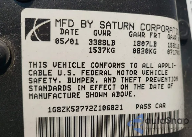 1G8ZK52772Z106821: 42692850