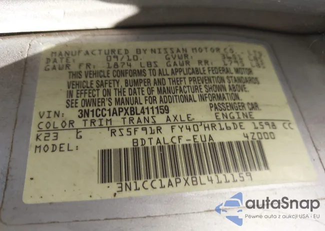 3N1CC1APXBL411159: 42692032