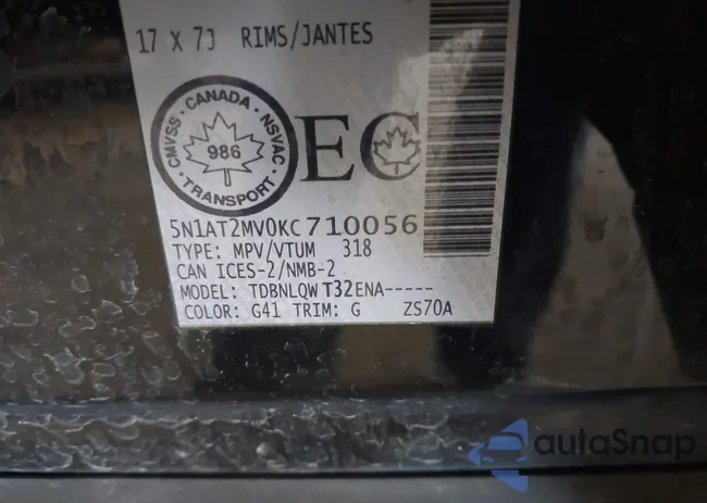 5N1AT2MV0KC710056: 42693310