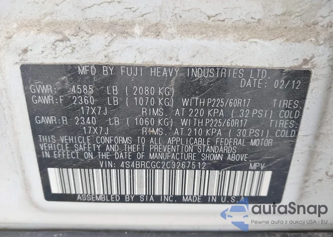 4S4BRCGC2C3267512: 42693374