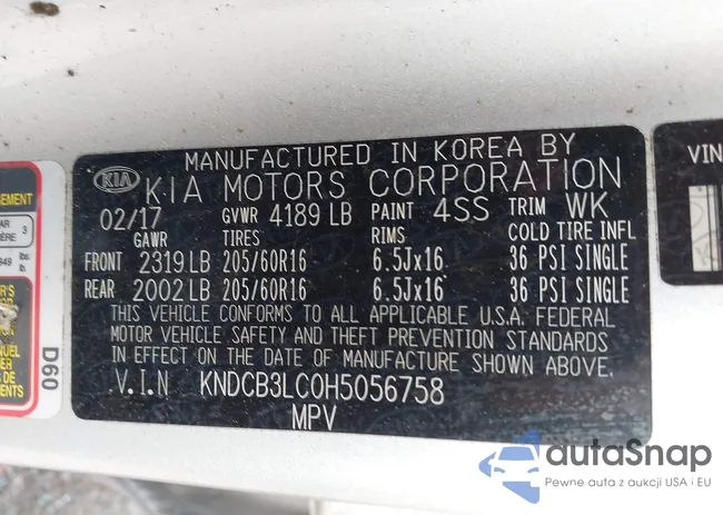 KNDCB3LC0H5056758: 42693503