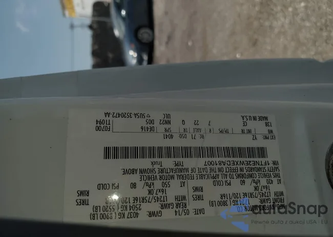 1FTNE2EWXEDA81007: 42693549