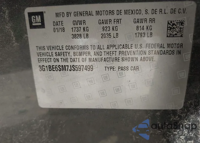 3G1BE6SM7JS597499: 42693655