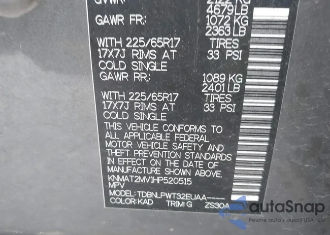 KNMAT2MV1HP520515: 42693816