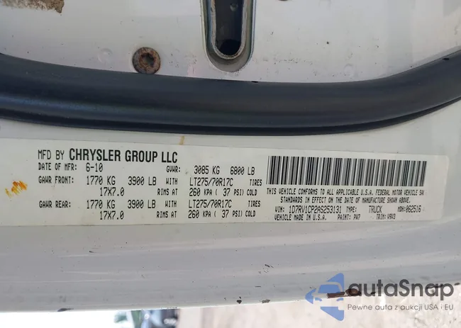 1D7RV1CP2AS253131: 42693822