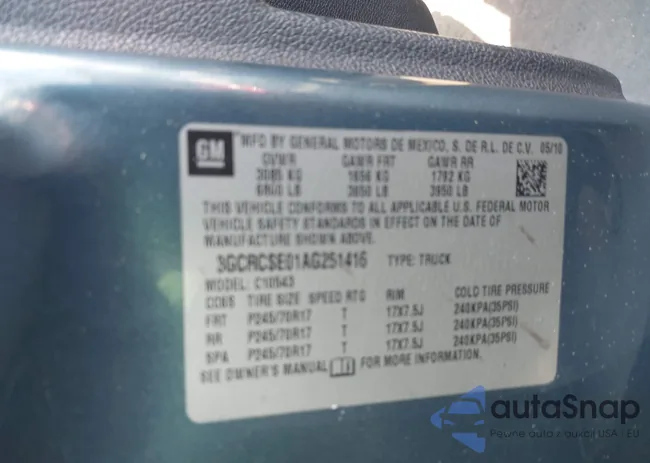 3GCRCSE01AG251416: 42692866