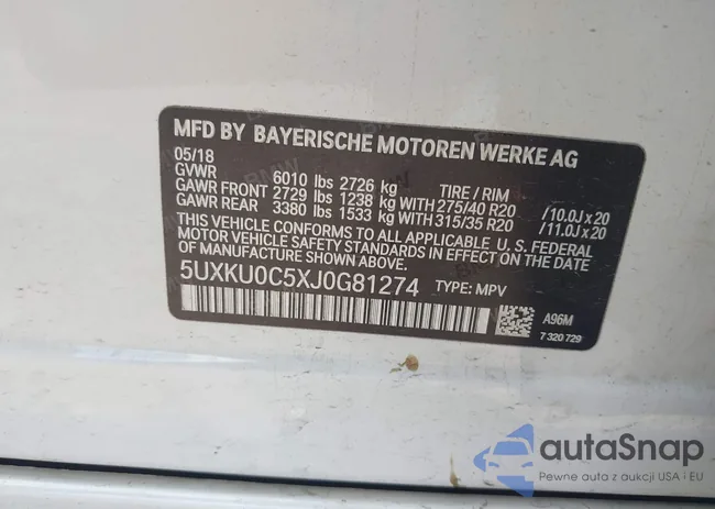 5UXKU0C5XJ0G81274: 42692953