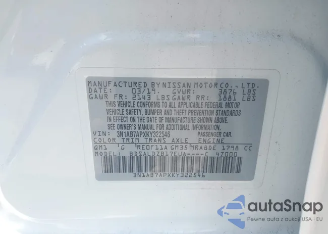 3N1AB7APXKY322546: 42692955