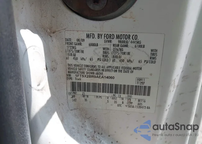 1FTSX2BR9AEA14060: 42692984