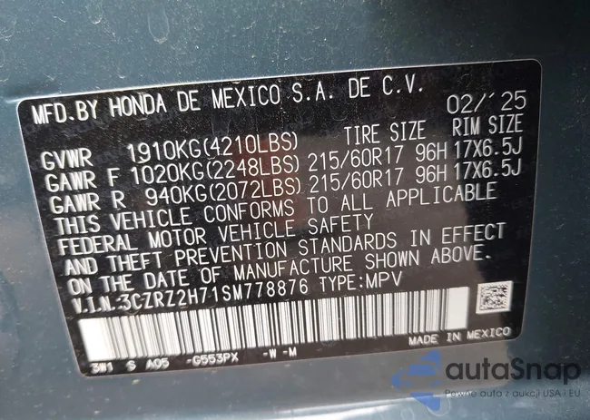 3CZRZ2H71SM778876: 42693049