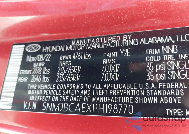 5NMJBCAEXPH198770: 42693111