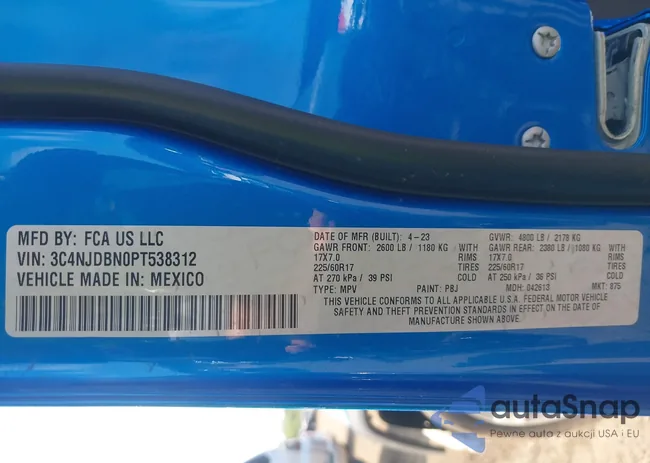 3C4NJDBN0PT538312: 42693130