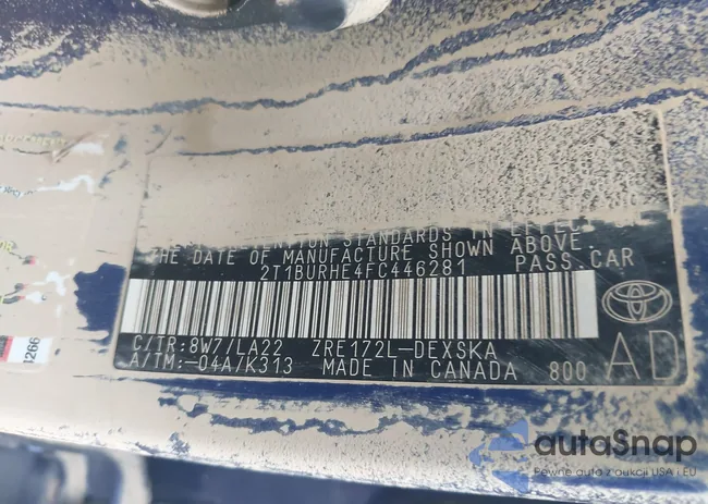 2T1BURHE4FC446281: 42693209