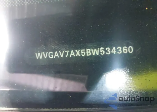 WVGAV7AX5BW534360: 42694407
