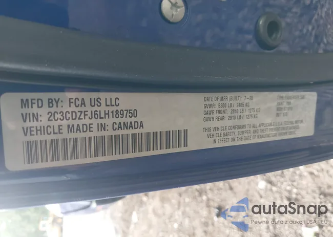 2C3CDZFJ6LH189750: 42694417