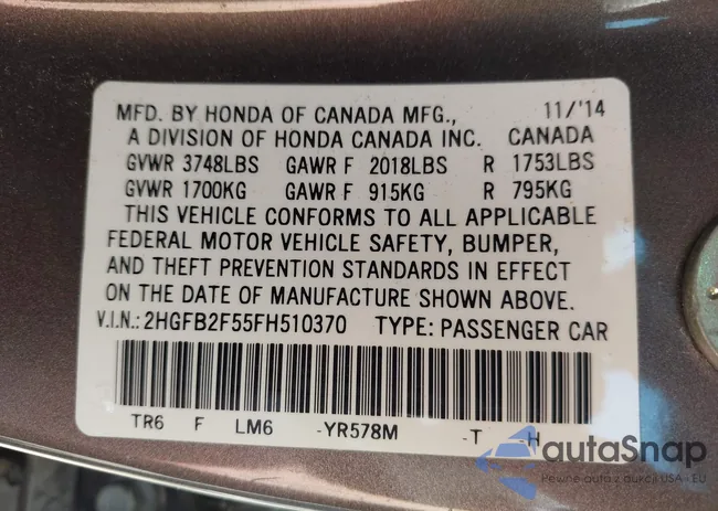 2HGFB2F55FH510370: 42694473