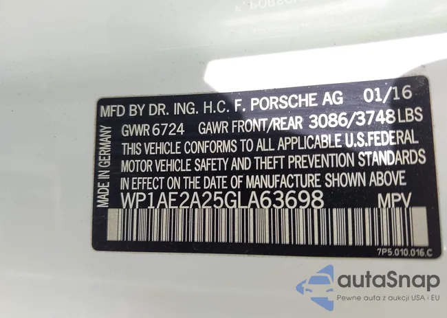 WP1AE2A25GLA63698: 42694555