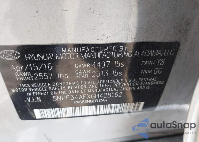 5NPE34AFXGH428162: 42694681