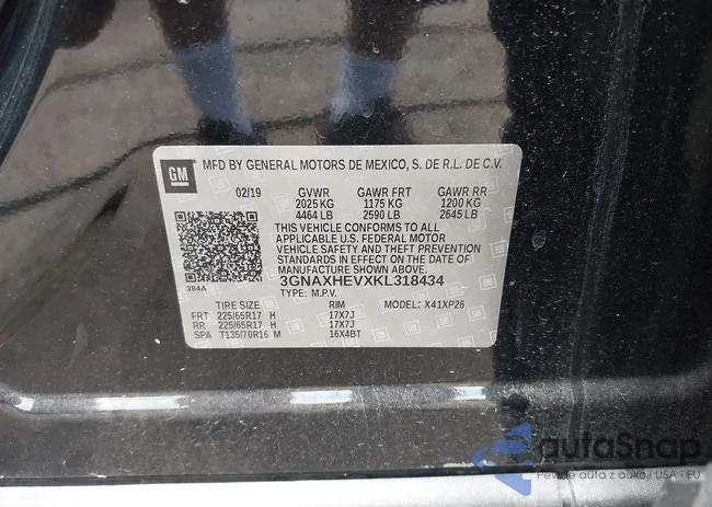 3GNAXHEVXKL318434: 42694695