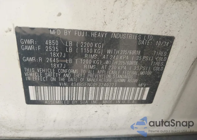 4S4BSENC0F3240221: 42693902