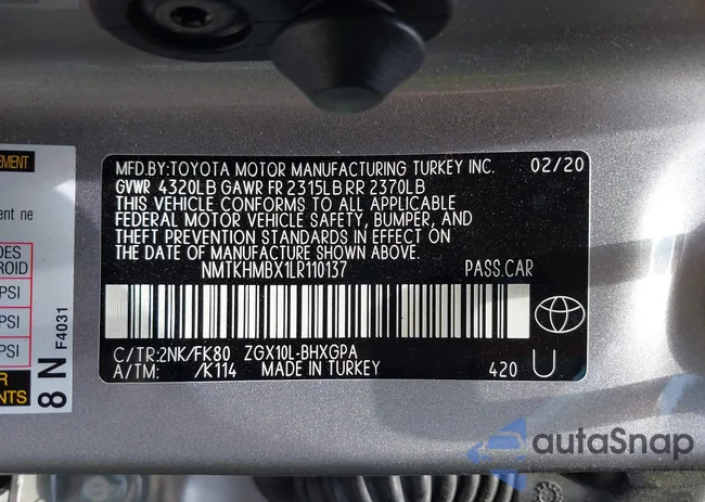 NMTKHMBX1LR110137: 42693907