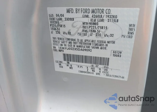 1FMYU02ZX5DA09092: 42693991