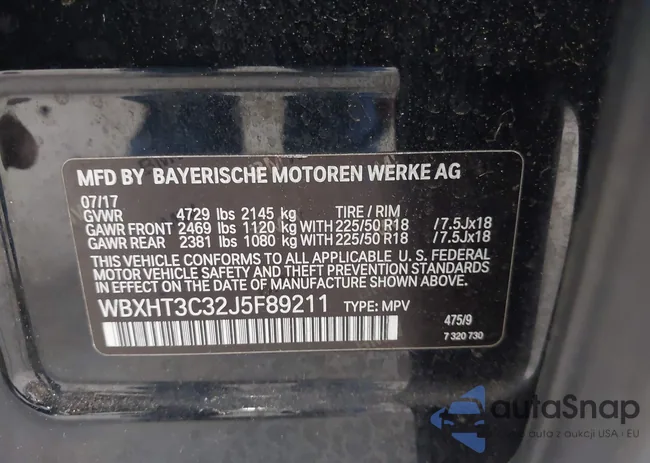 WBXHT3C32J5F89211: 42694075