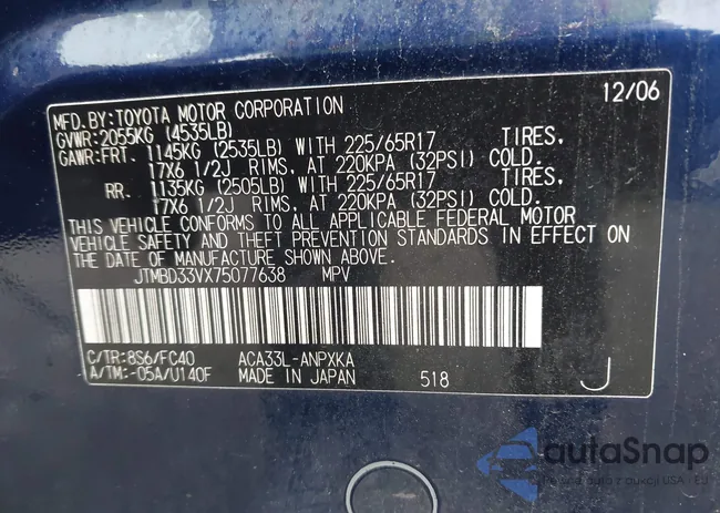 JTMBD33VX75077638: 42695255