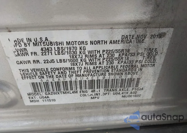 4A4AP3AU4EE016093: 42695257