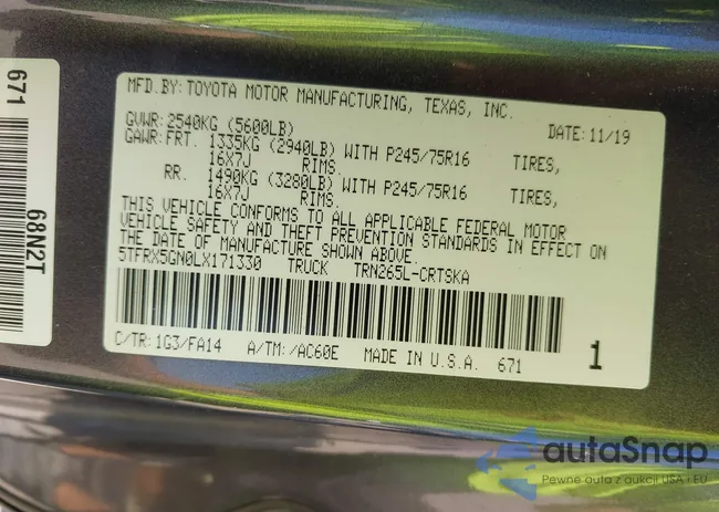 5TFRX5GN0LX171330: 42695279