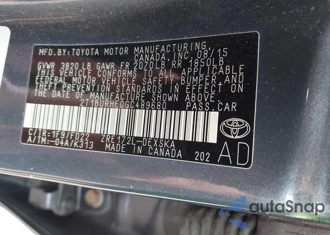 2T1BURHE0GC489680: 42695349