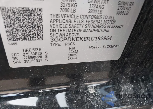 3GCPDKEK8RG192964: 42695374