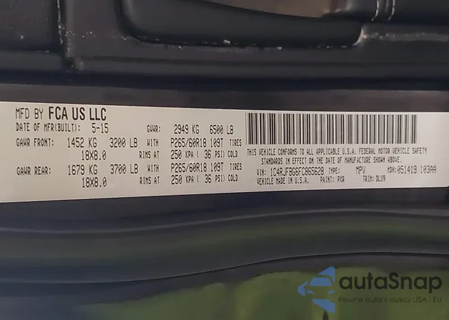 1C4RJFBG6FC865628: 42695539