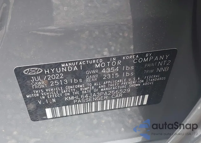 KMHL64JA3PA256529: 42695137