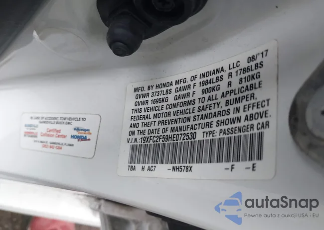 19XFC2F59HE072530: 42695138