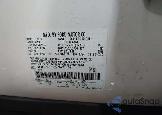 1FMSK8FH5NGA21466: 42696290