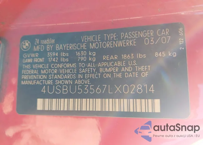 4USBU53567LX02814: 42696392