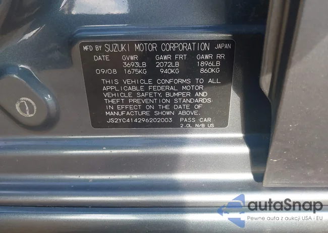 JS2YC414296202003: 42696530