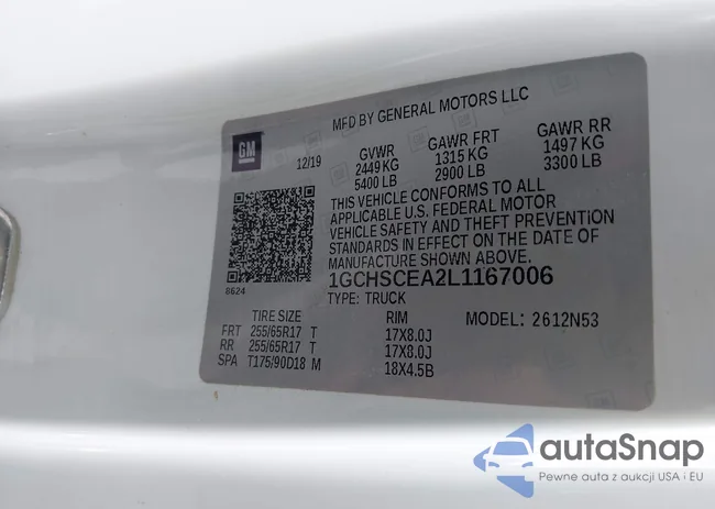 1GCHSCEA2L1167006: 42696564