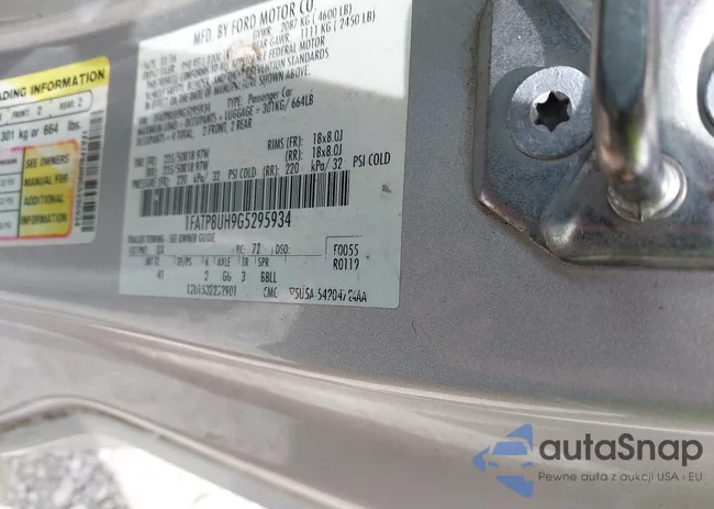 1FATP8UH9G5295934: 42696674