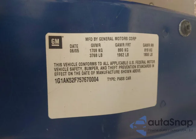 1G1AK52F757670004: 42696692