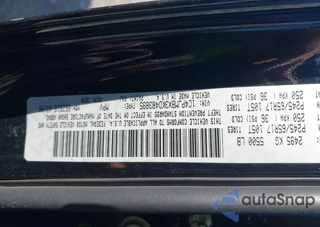 1C4PJMBX3KD483895: 42696774