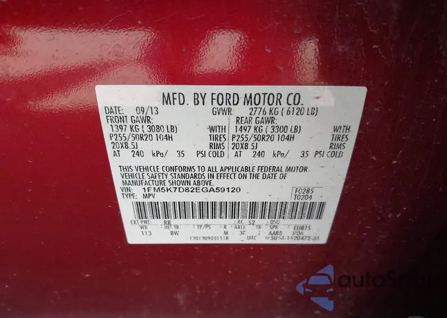 1FM5K7D82EGA59120: 42696013