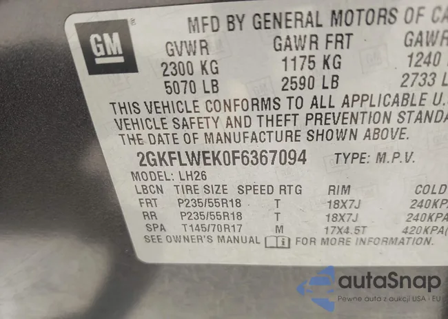 2GKFLWEK0F6367094: 42696206