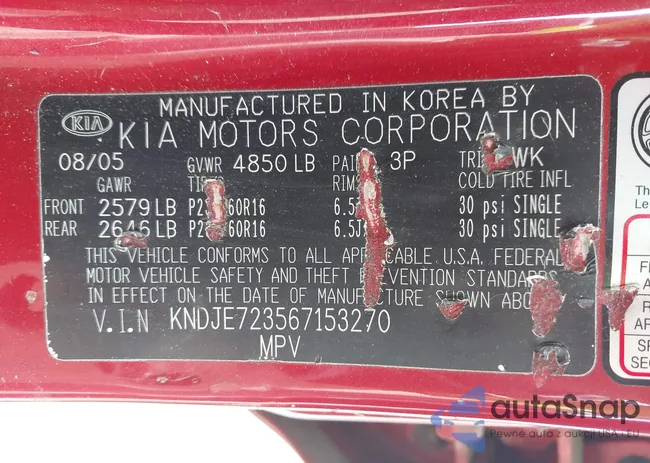 KNDJE723567153270: 42697311