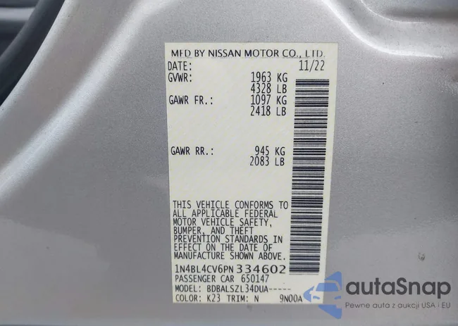 1N4BL4CV6PN334602: 42697494