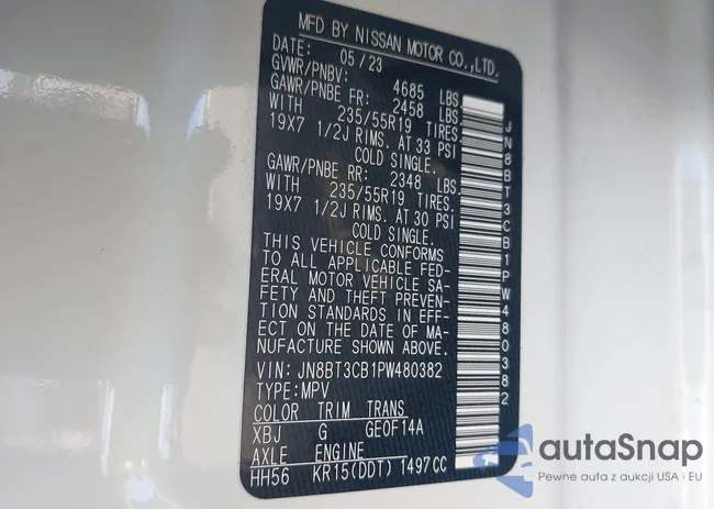 JN8BT3CB1PW480382: 42697535