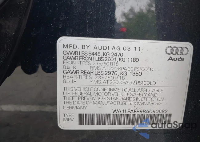 WA1LFAFP9BA090682: 42697671